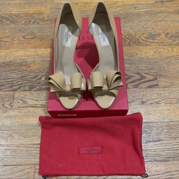 Authentic Valentino Garavani Bow Pump Shoes 38 - Picture 6 of 15